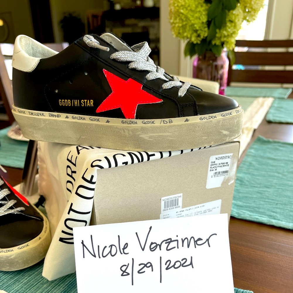 Golden Goose Hi Stars size 35